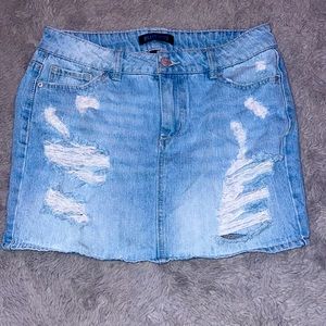 Blue Spice Mini Skirt